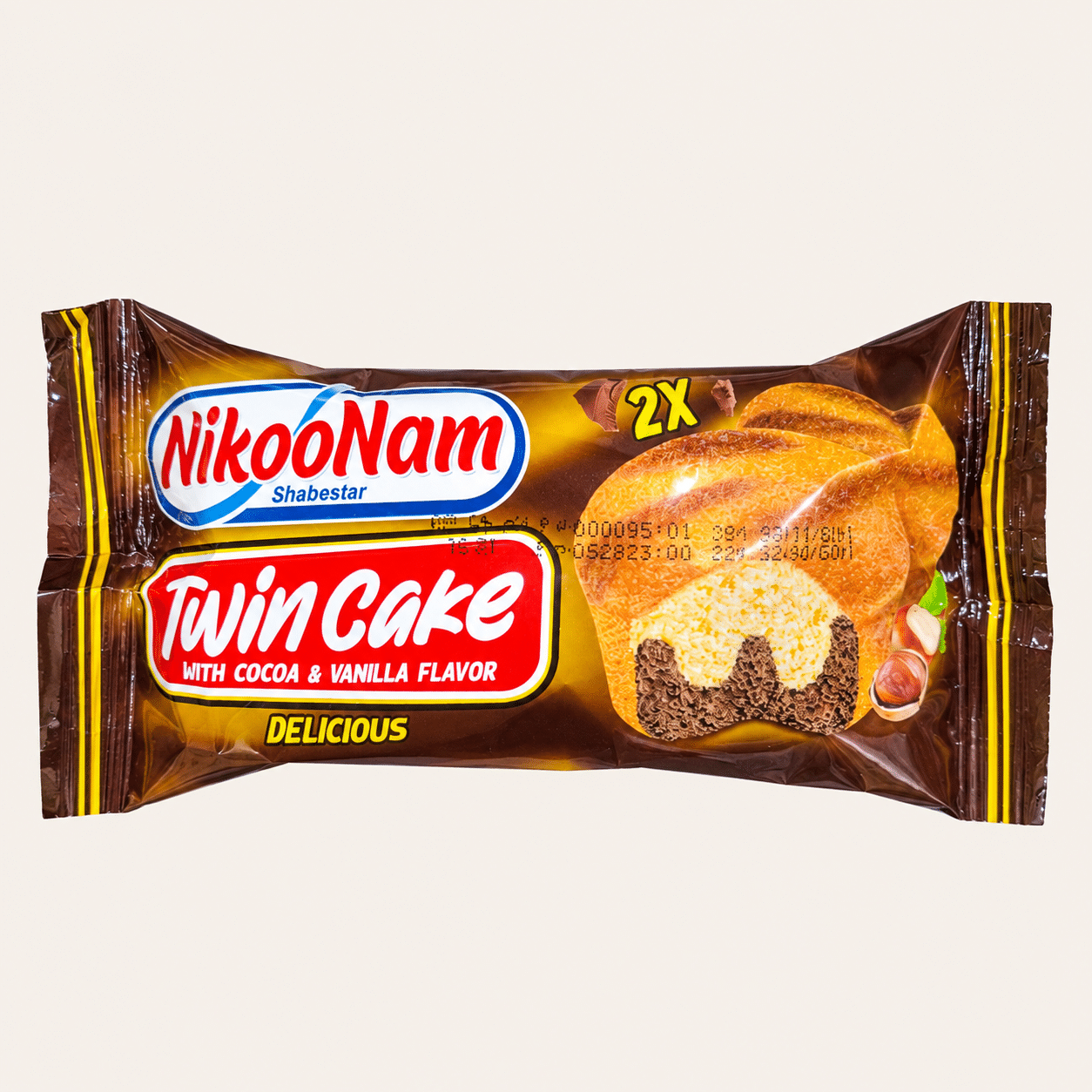 کیک دوقلو 50 گرم نیکو نام