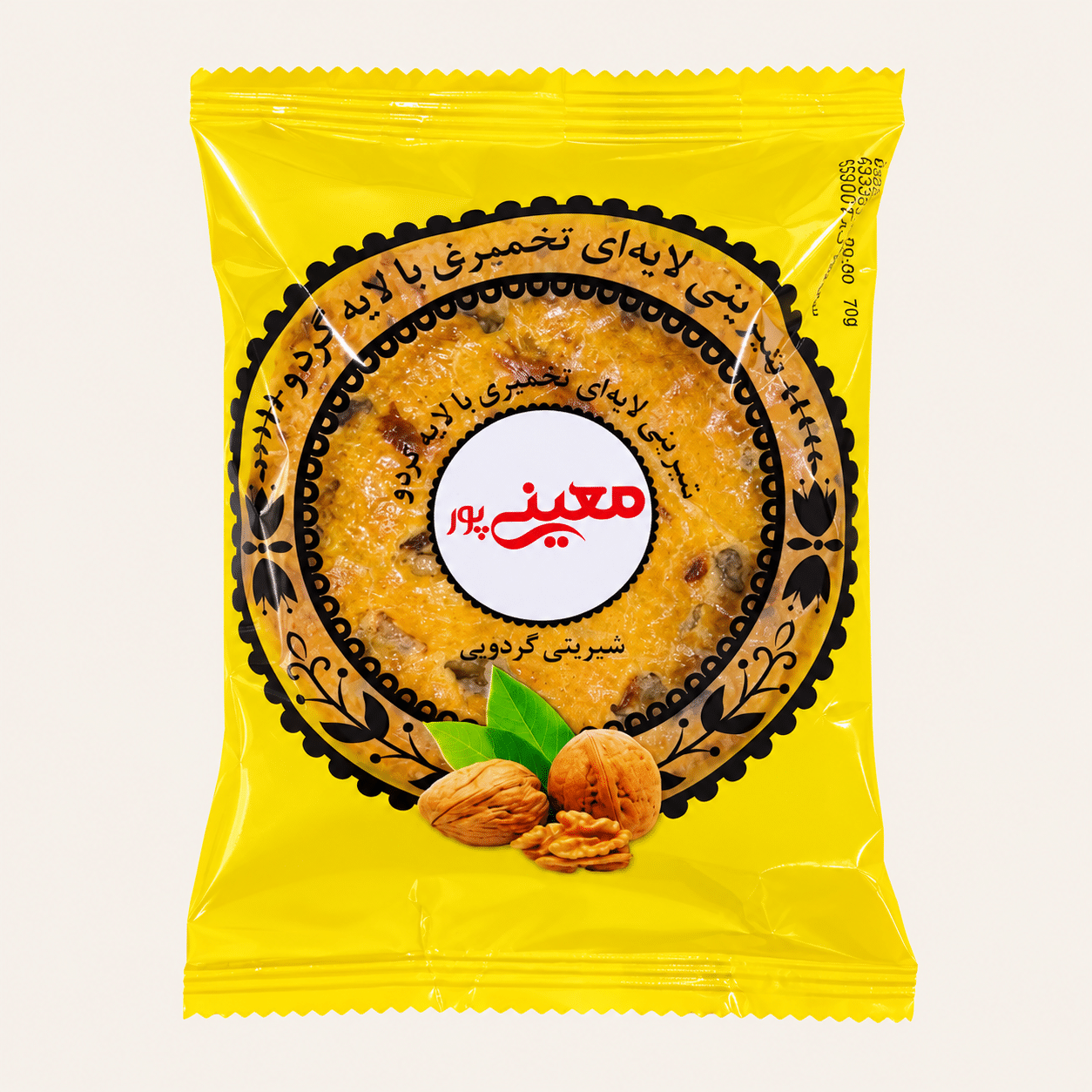 تصویر ChatGPT ۱۷ مهر ۱۴۰۵، ۱۴_۱۲_۴۰-5 شیرینی گاتا گردوئی 70 گرم معینی پور