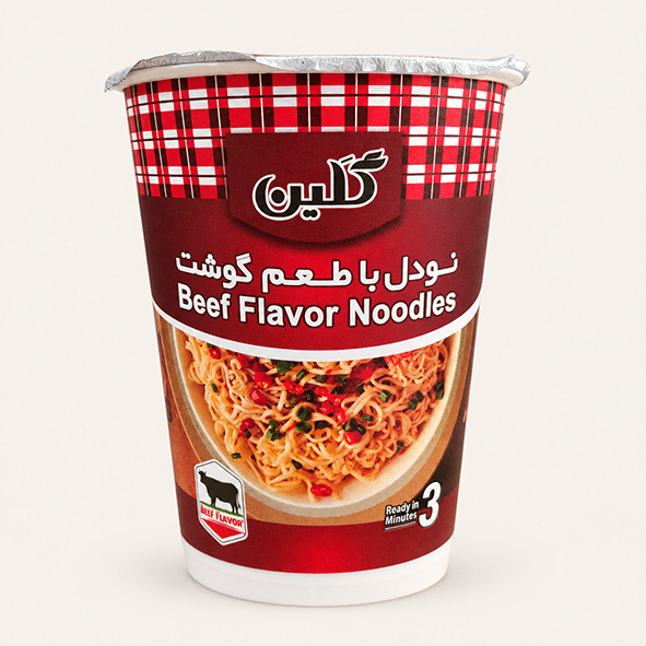 نودل لیوانی 250 گرم گلین